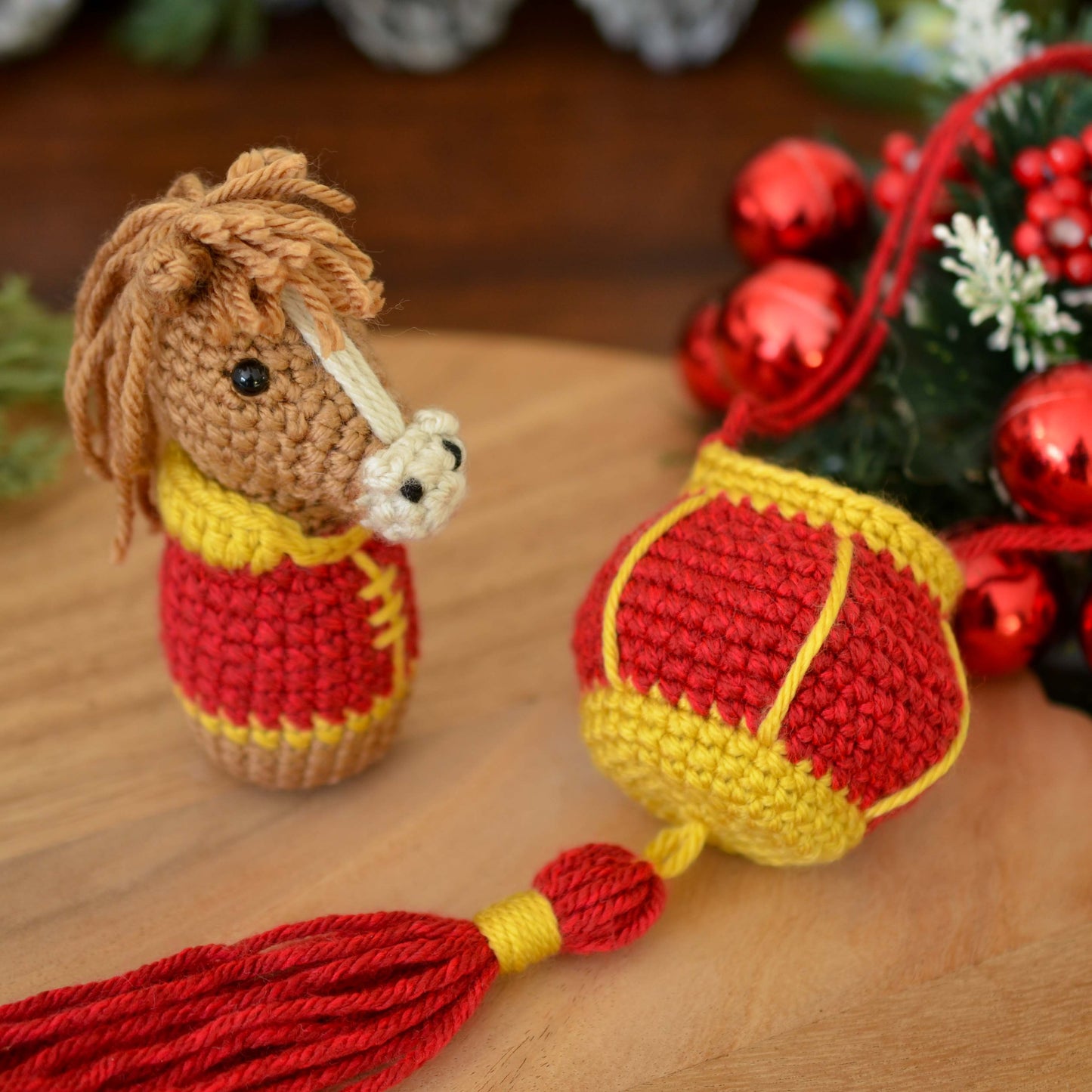 Lunar New Year Horse and Lantern Crochet Pattern
