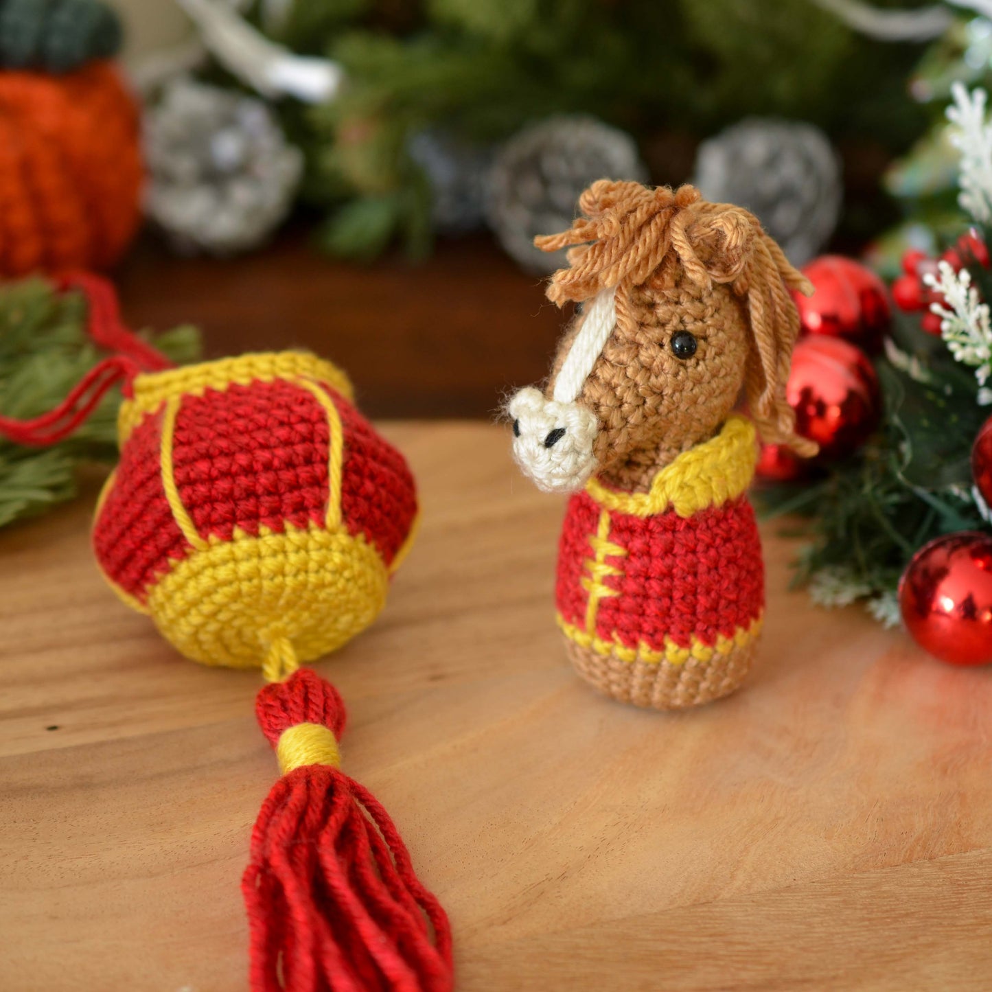 Lunar New Year Horse and Lantern Crochet Pattern