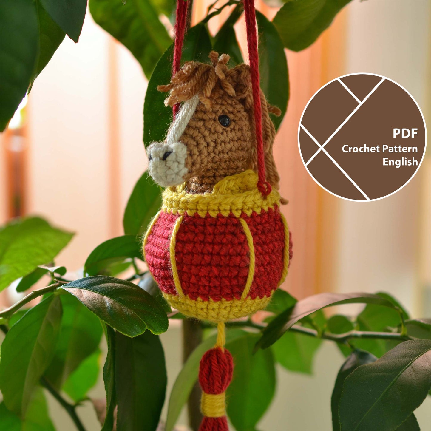Lunar New Year Horse and Lantern Crochet Pattern
