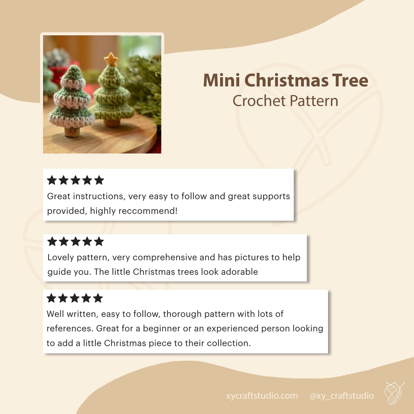 Mini Christmas Tree Crochet Pattern