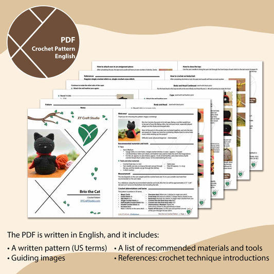 Brio the Cat Halloween Crochet Pattern