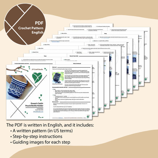 Ocean’s Catch Bottle Holder Crochet Pattern