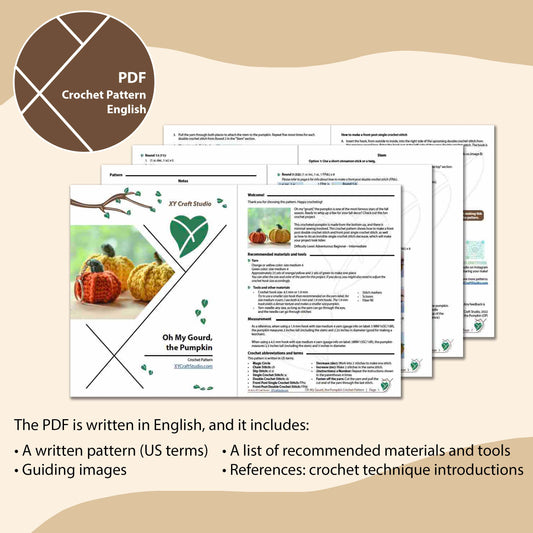 Oh My Gourd, the Pumpkin Crochet Pattern
