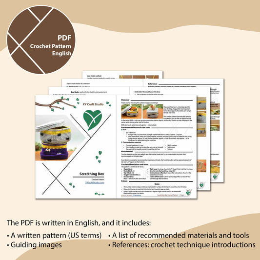 Scratching Box Halloween Crochet Pattern