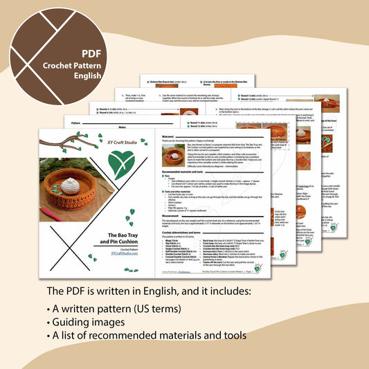 The Bao Tray and Pin Cushion Crochet Pattern