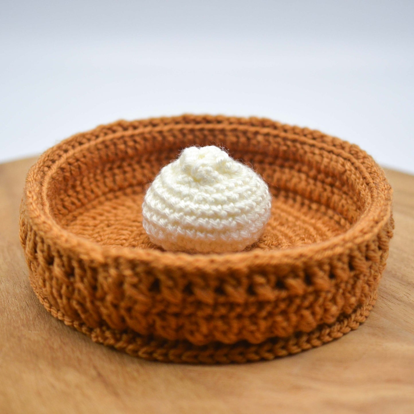 Crocheted Bao Tray and Pin Cushion