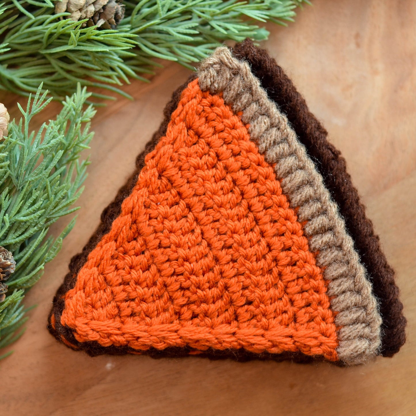 Pumpkin Pie Coaster Set Crochet Pattern