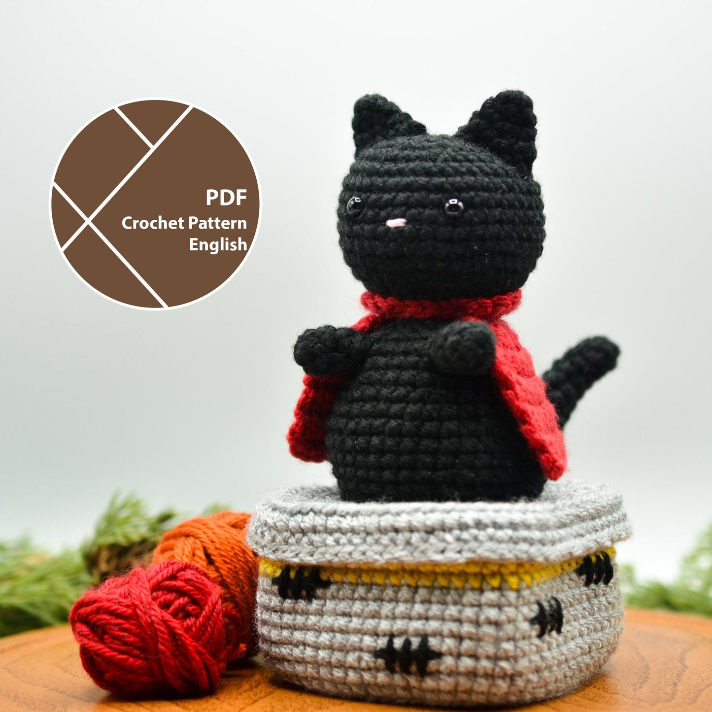 Brio the Cat and Scratching Box Crochet Pattern Bundle