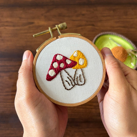 Mushroom Embroidery Project Tutorial