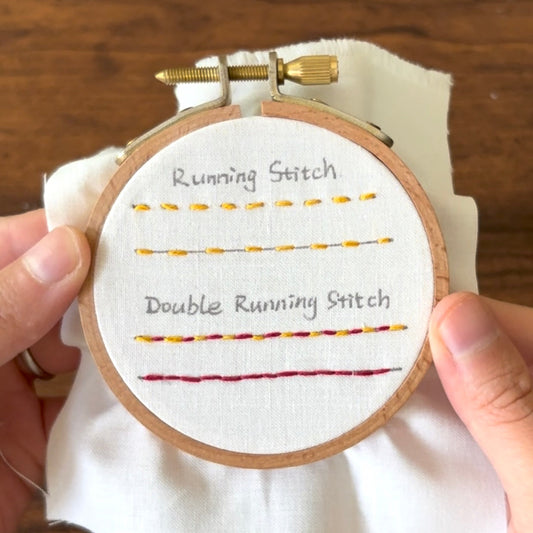 How to Make Running Stitches and Double Running Stitches