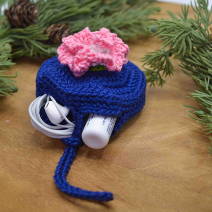 Carnation Pouch Bag Charm Crochet Pattern | January Birth Month Flower