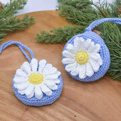 Daisy Pouch Bag Charm Crochet Pattern