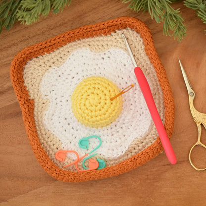 Egg and Toast Tray with Pin Cushion Crochet Pattern