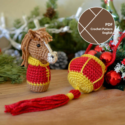 Lunar New Year Horse and Lantern Crochet Pattern