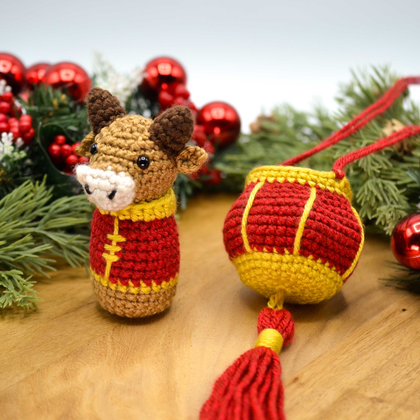 Lunar New Year Ox and Lantern Crochet Pattern