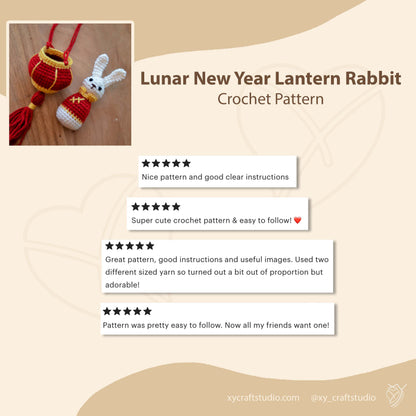 Lunar New Year Rabbit and Lantern Crochet Pattern