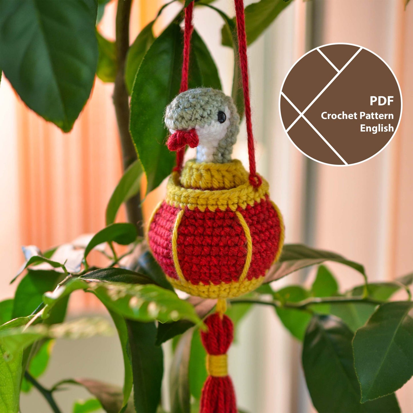 Lunar New Year Snake and Lantern Crochet Pattern