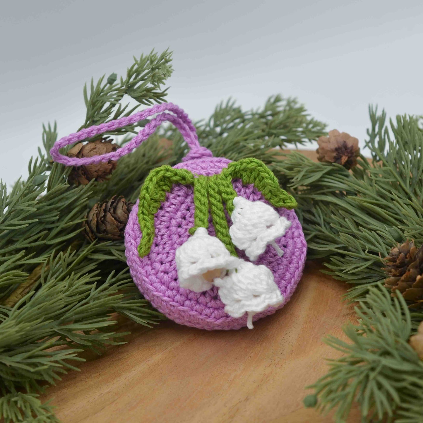 Lily of the Valley Pouch Bag Charm Crochet Pattern