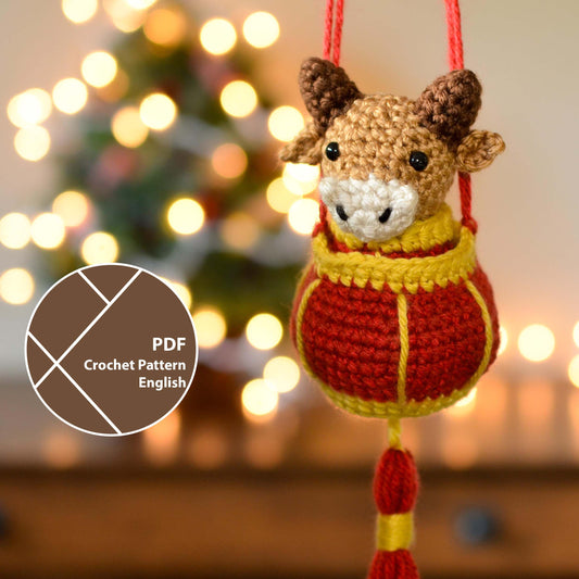 Lunar New Year Ox and Lantern Crochet Pattern