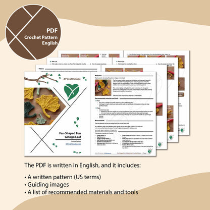 Ginkgo Leaf Crochet Pattern