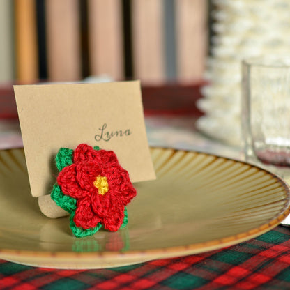 Poinsettia Ornament Crochet Pattern