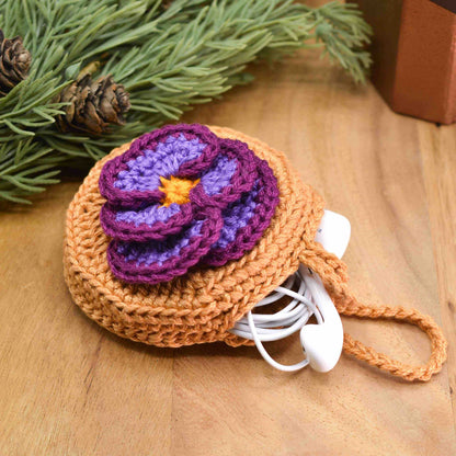 Violet Pouch Bag Charm Crochet Pattern