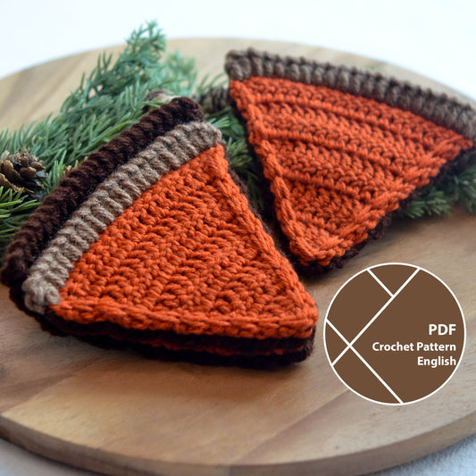 Pumpkin Pie Coaster Set Crochet Pattern