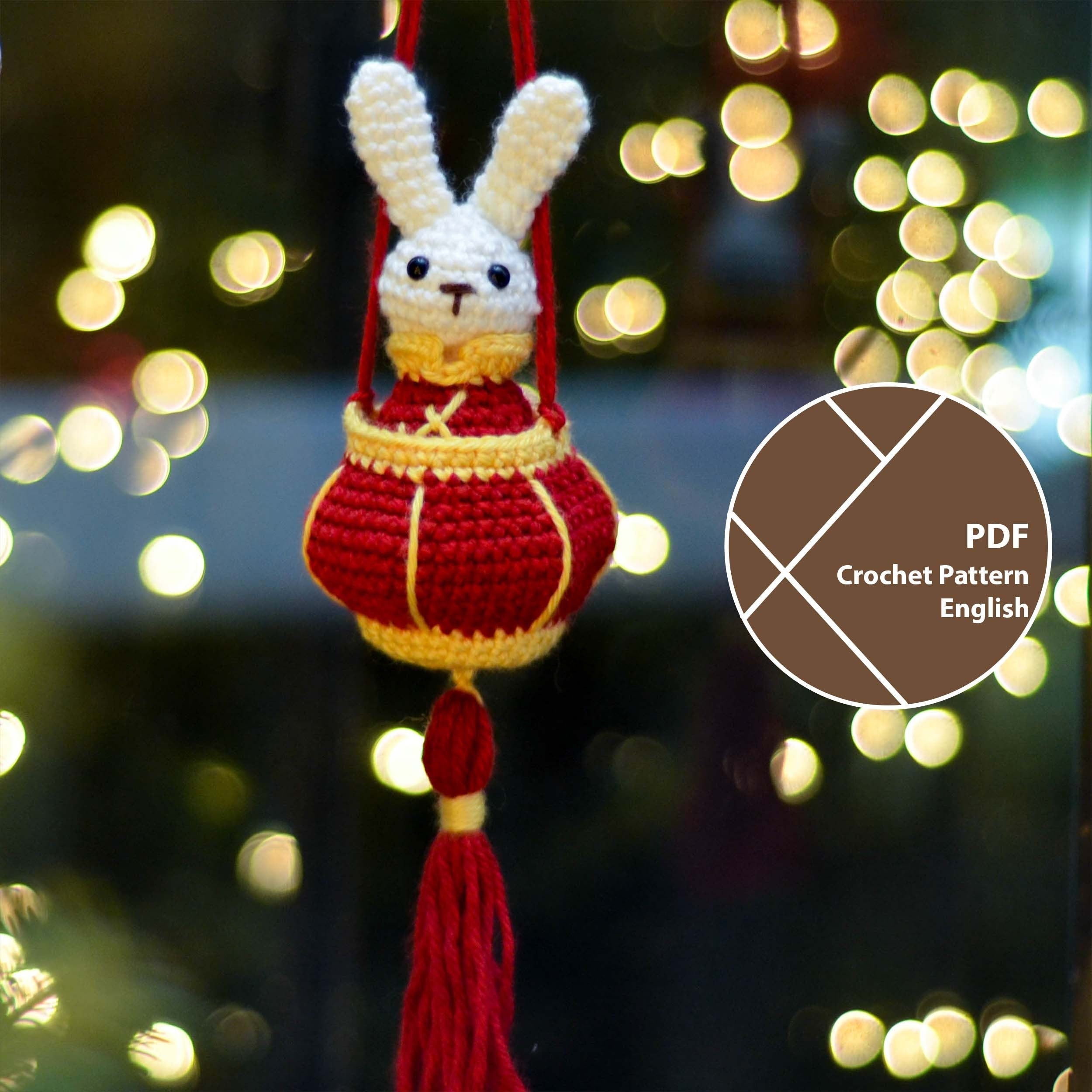Lunar New Year Rabbit and Lantern Crochet Pattern - Zodiac Animal – XY ...