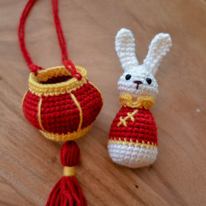 Lunar New Year Rabbit and Lantern Crochet Pattern