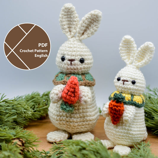 Woodland Bunny Crochet Pattern (no-sew)