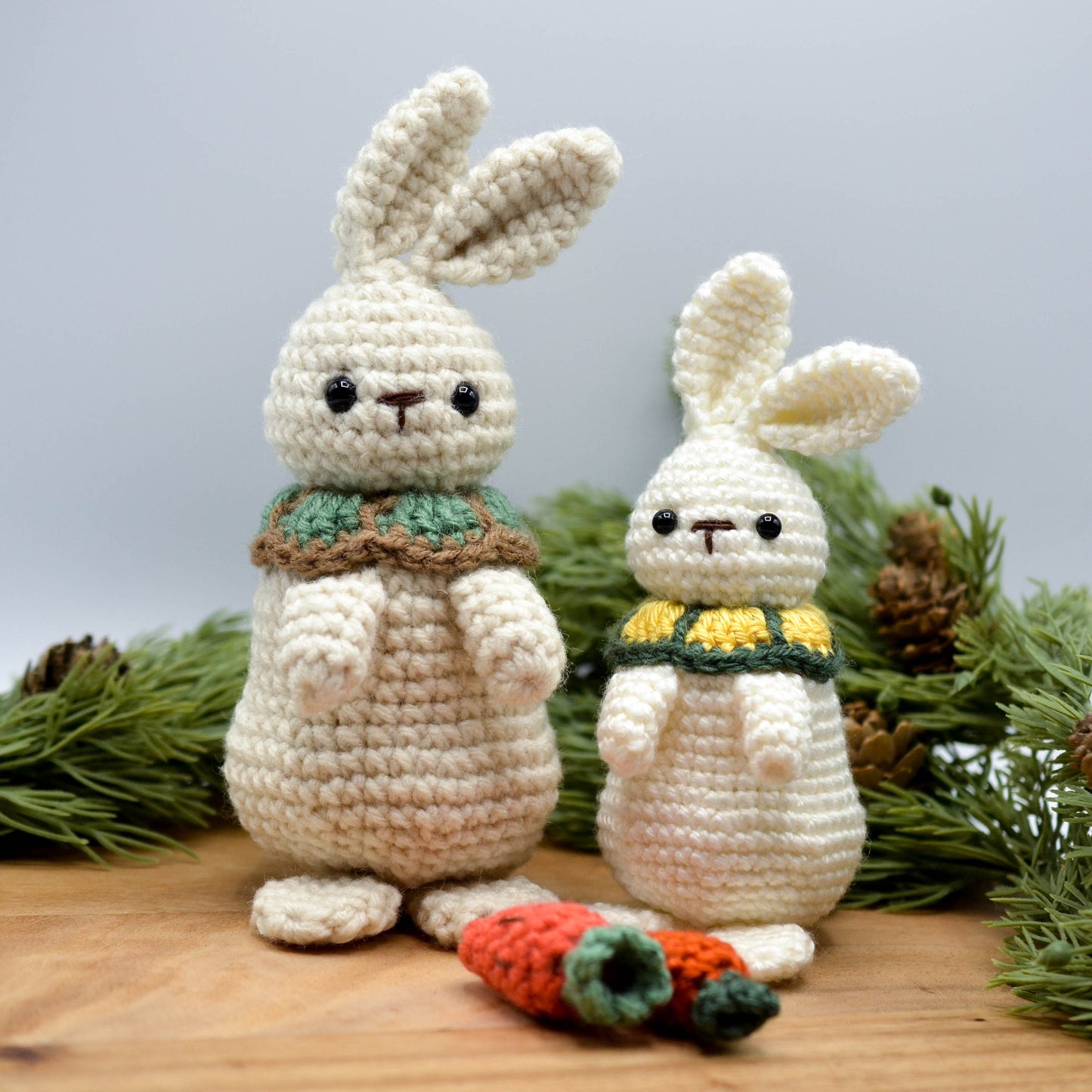 Woodland Bunny Crochet Pattern (no-sew)