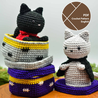 Brio the Cat and Scratching Box Crochet Pattern Bundle