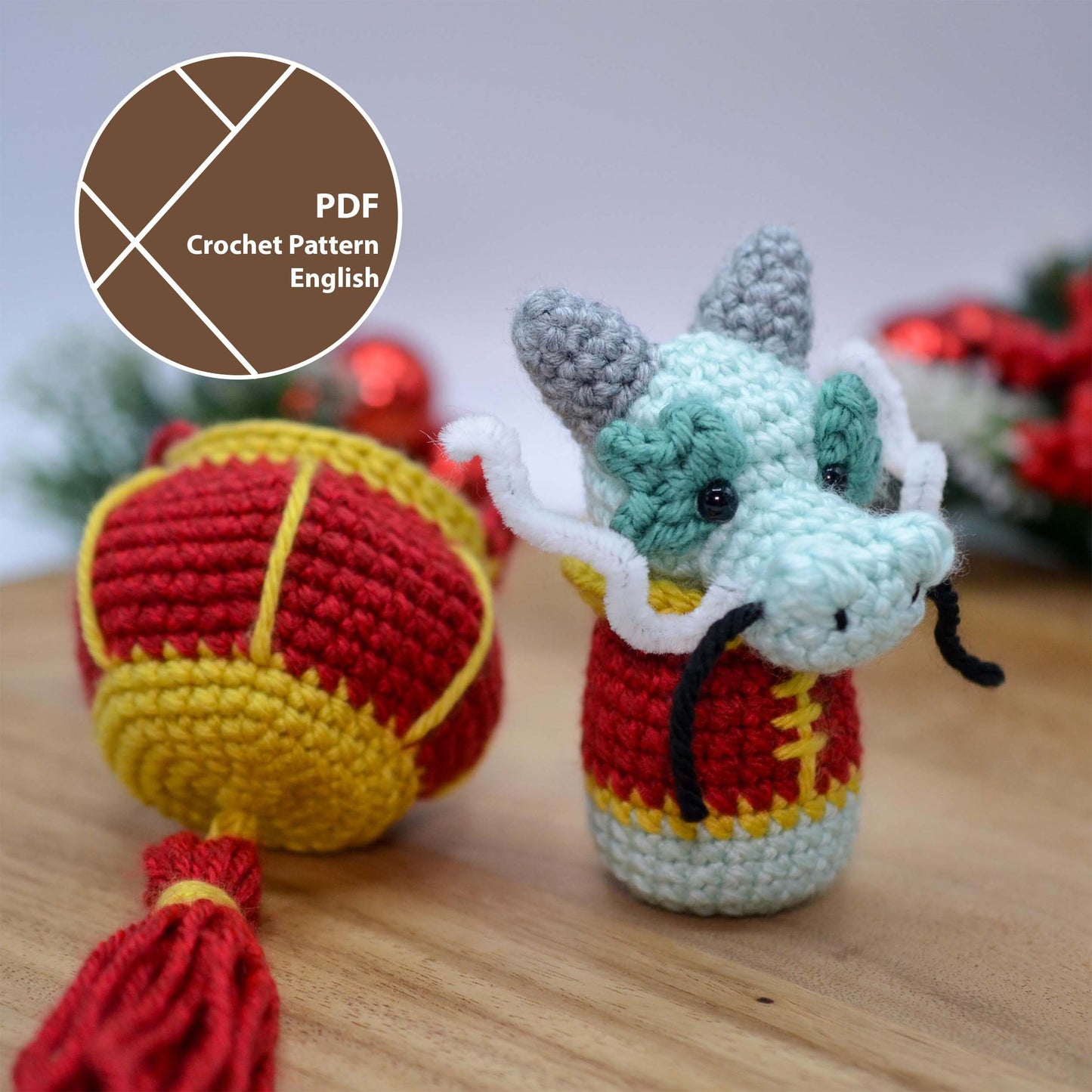 Lunar New Year Dragon and Lantern Crochet Pattern