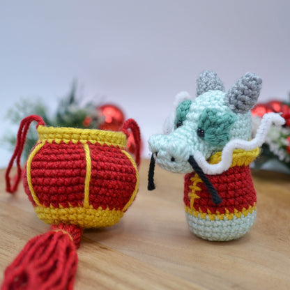 Lunar New Year Dragon and Lantern Crochet Pattern