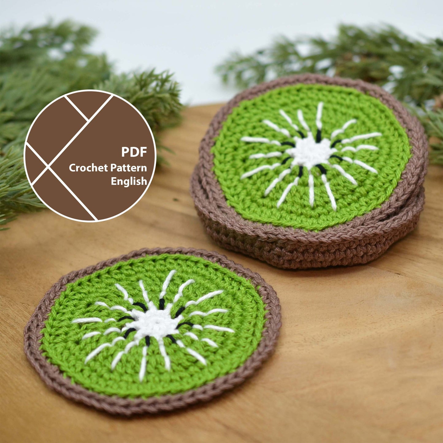 Fruit Slices Coaster Crochet Pattern Bundle (7-in-1)