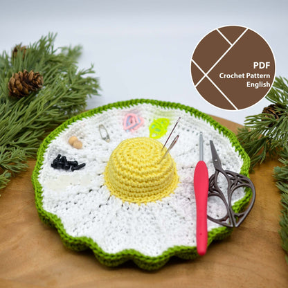 Daisy Tray and Pin Cushion Crochet Pattern